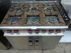 Moorwood Vulcan MC90MC4RLP 6 ring gas/LPG cooker