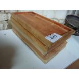 Five wooden serving boards