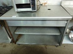 Stainless steel 3 tier table