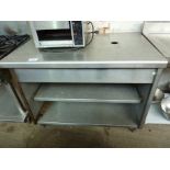 Stainless steel 3 tier table