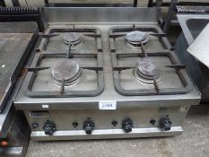 Zanussi four ring gas hob