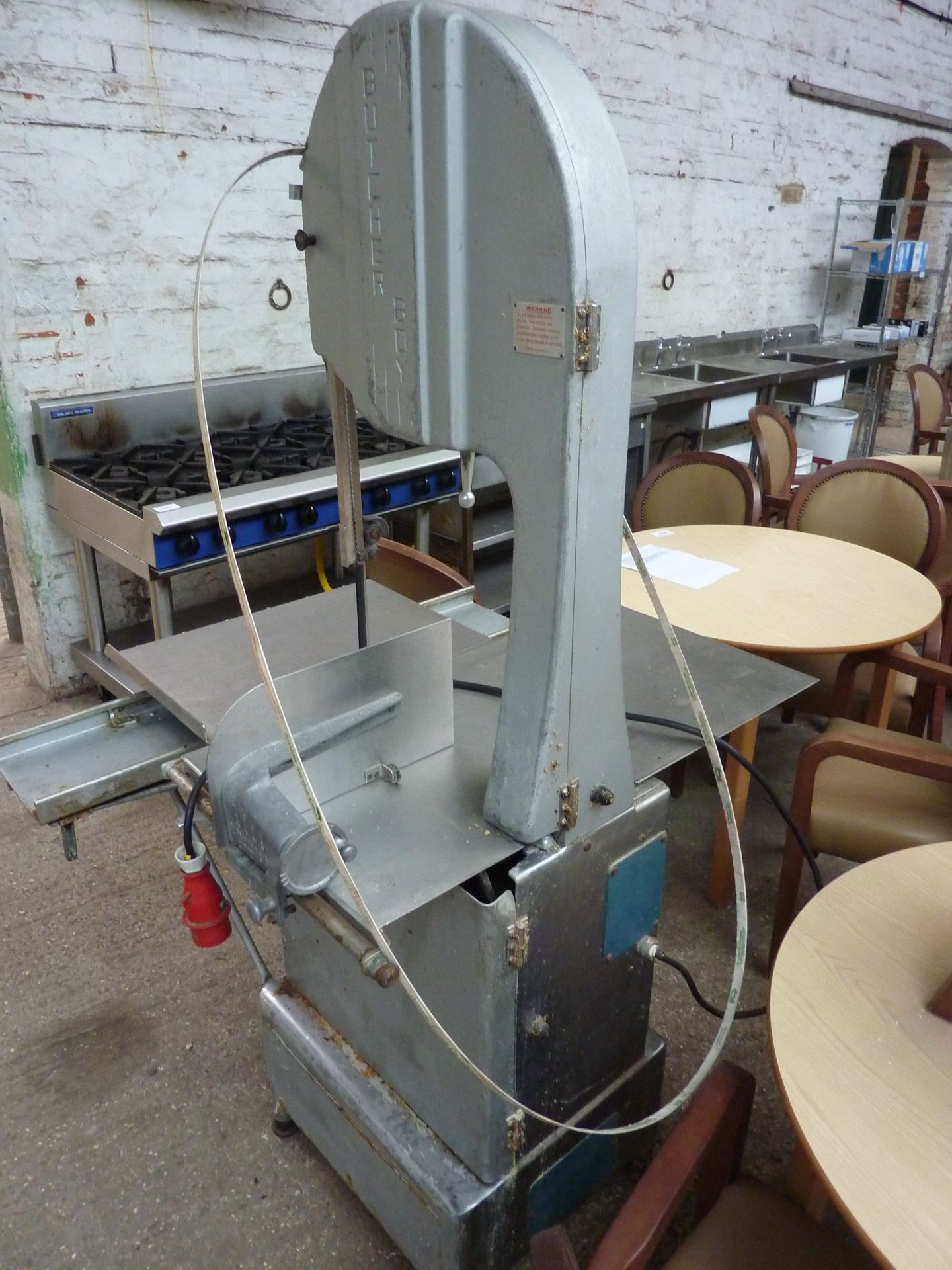 Butchers Boy band saw with new spare blade 415v - Image 3 of 3