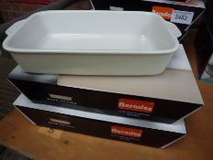 Two Berndes rectangular roaster, 39cms.