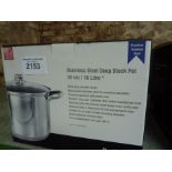 New stainless steel stock pot, 16ltr, 30cms