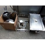 Chafing dish stands and mixed catering goods