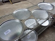 Four serving trays