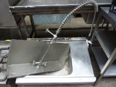 Stainless steel ink with pot wash tap