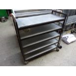 Five tier mobile trolley