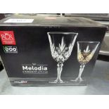 New Melodia six goblet glasses