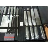 Samurai nine piece knife set