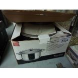 New stainless steel Buckingham deep casserole pot, 6ltr, 24cms