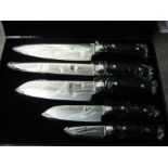Five piece knife set