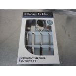 Sixteen piece Russell Hobbs Vermont cutlery set.