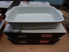 Two Berndes rectangular roaster, 39cms.