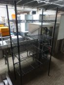 Four tier wire rack.