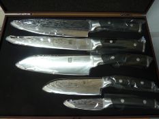 Five piece knife set