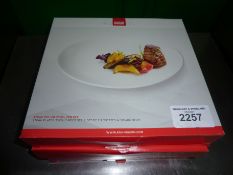 Three boxes of Ruhn Rikon two piece set 30cms steak plates.