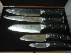 Five piece knife set