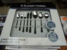 44 piece Russell Hobbs Madrid cutlery set.