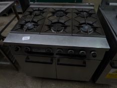 Falcon six burner Dominator gas oven