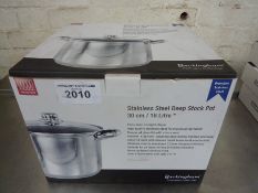 New stainless steel stock pot 16L, 30cms