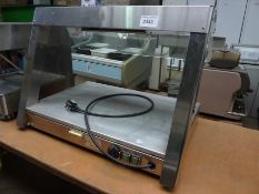 Lincat heated tabletop food display with gantry