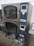 Mono FG158-D52 3 phase twin stack oven on trolley.