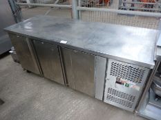 Parry three door under counter fridge, 180cms