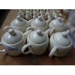 Six teapots.