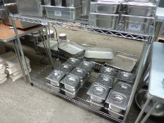 Two tier wire rack