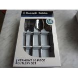 Sixteen piece Russell Hobbs Vermont cutlery set.