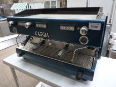 Gaggia three group coffee machine.