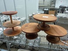 Four cake stands.