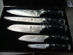 Five piece knife set