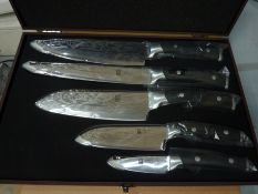 Five piece knife set