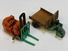 Dinky Toys Motocart and a Dinky Toys Coventry Climax Forklift Truck