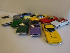 10 various model cars