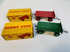 Two Dinky Toys No.429 Trailers in original boxes