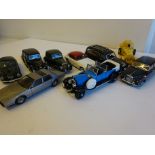 Nine assorted model cars