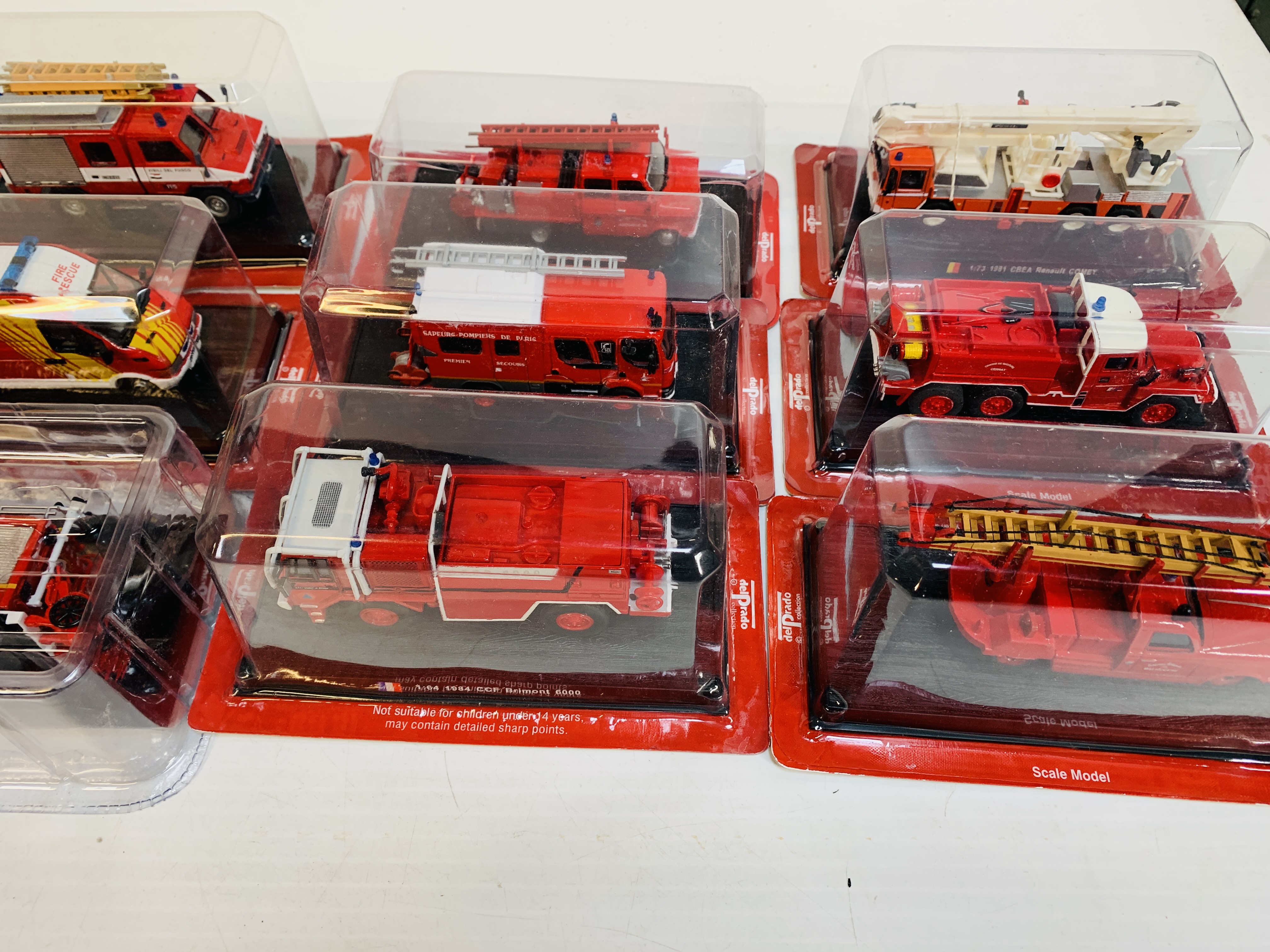 Twelve boxed Del Prado fire fighting vehicles - Image 3 of 3