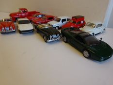 10 various model cars