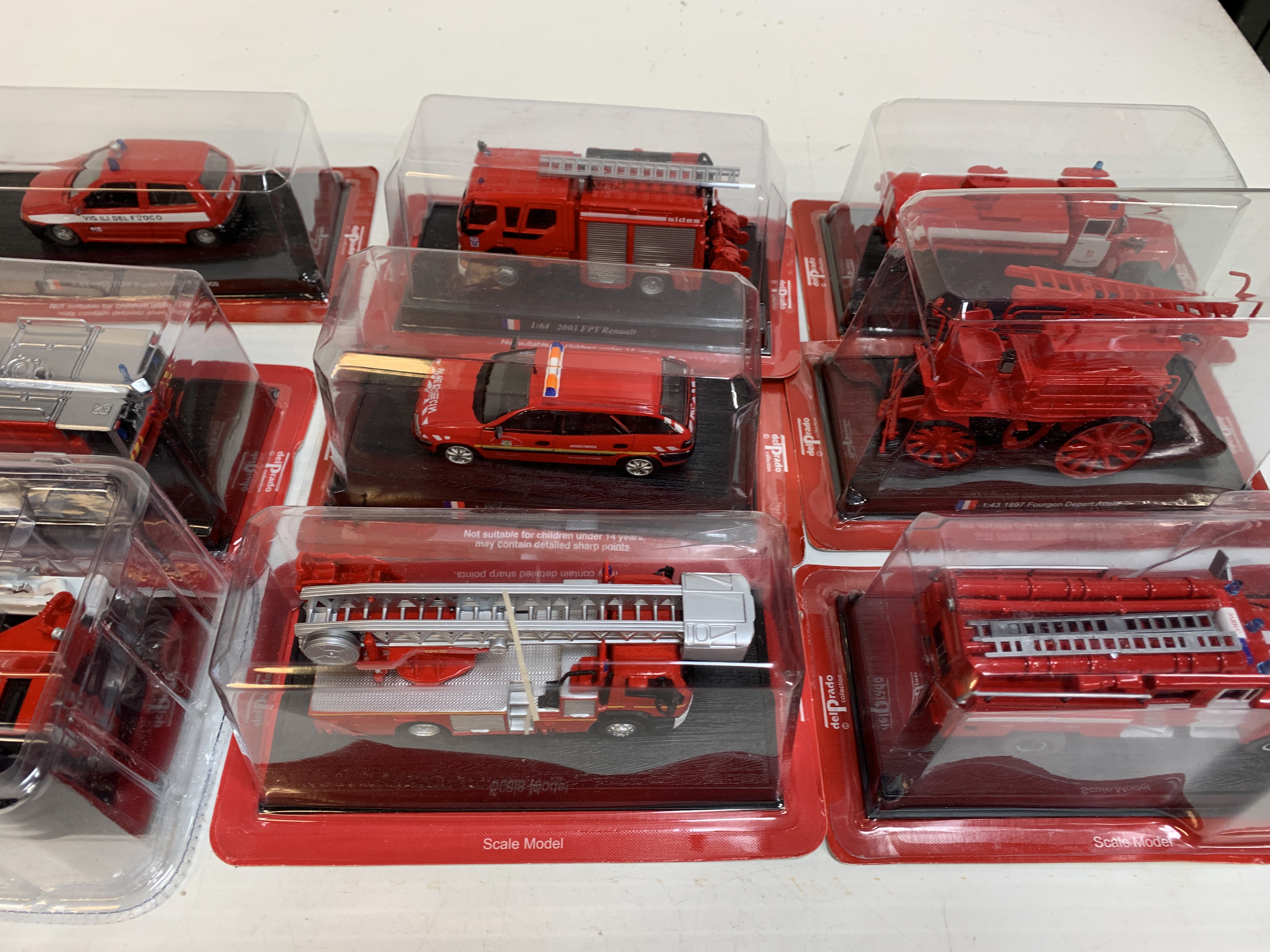 Twelve boxed Del Prado fire fighting vehicles - Image 3 of 4