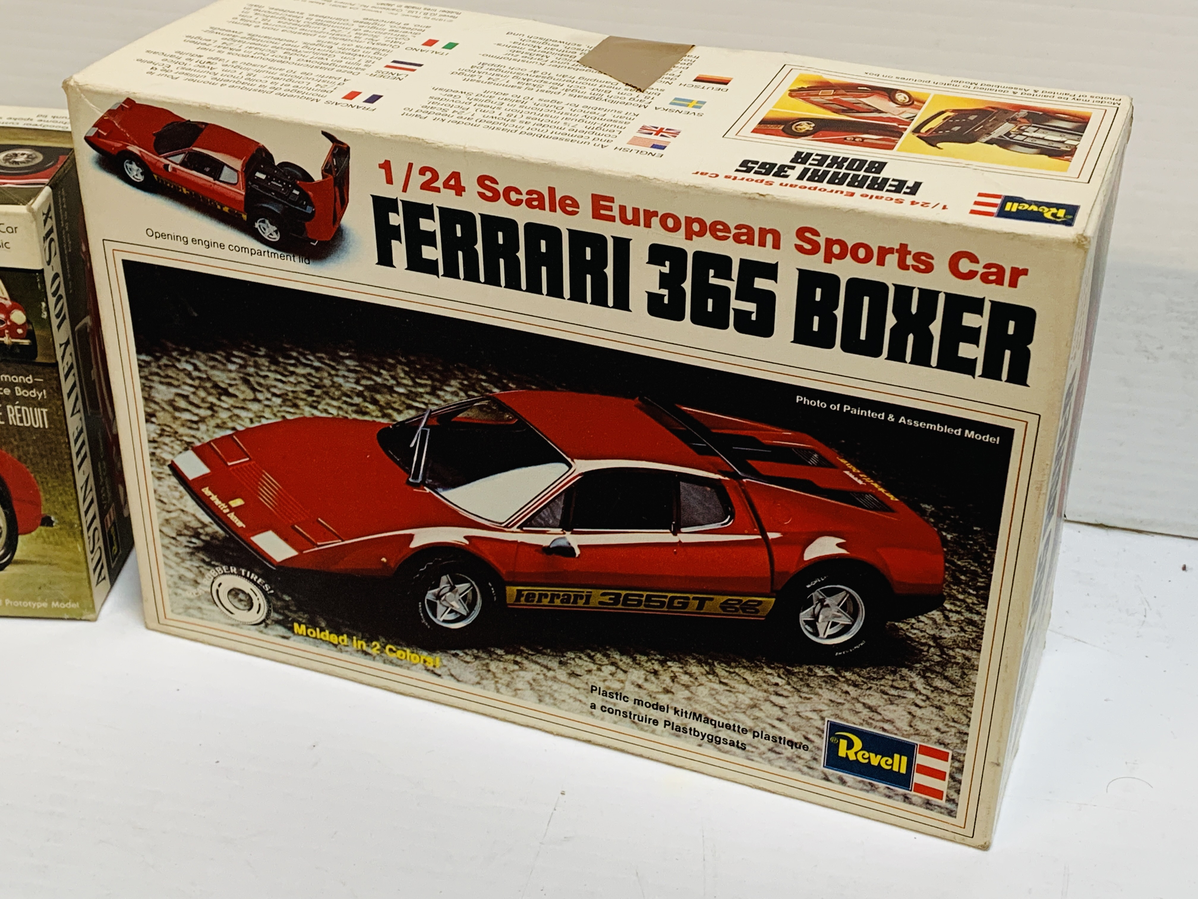 Revell Austin Healey 100-6 model kit and a Revell Ferrari 365 Boxer - Image 3 of 4