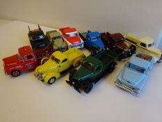 10 Yesteryear model trucks