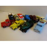 10 Yesteryear model trucks