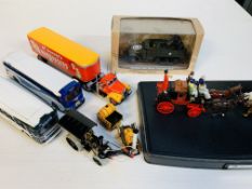 Eight assorted model vehicles