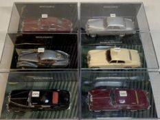 Six various model Bentleys