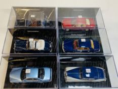 Six various model Bentleys