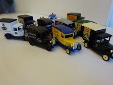 Ten commercial vehicles