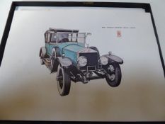 Approximately 50 boxed lithographs of a 1921 Rolls-Royce Silver Ghost,